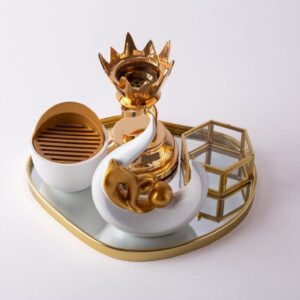 Tray, incense burner and incense box