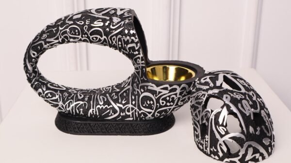 Datura incense burner with Arabic letters - Image 3