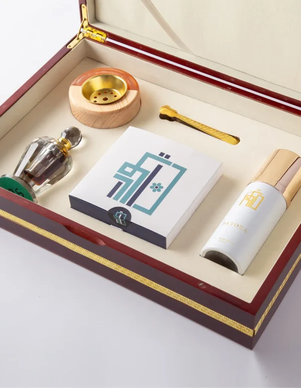 Datura perfume with incense, with an incense burner, tongs, and a mixture - Image 5