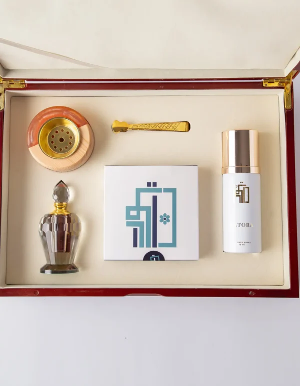 Datura perfume with incense, with an incense burner, tongs, and a mixture - Image 6