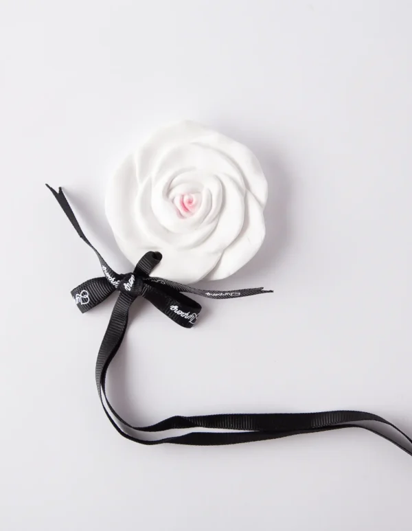 Ceramic Car Air Freshener Hanger - Rose Scent - Image 3
