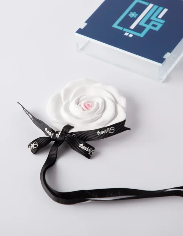 Ceramic Car Air Freshener Hanger - Rose Scent - Image 4
